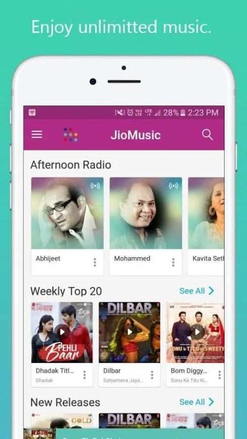 Jio Music - Music on the go screenshot 3