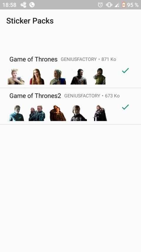 Stickers Game Of Thrones For WhatsApp screenshot 1