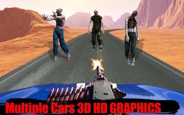 Pertempuran Zombie Mobil screenshot 3