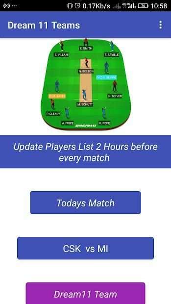 Dream11 Prediction screenshot 2