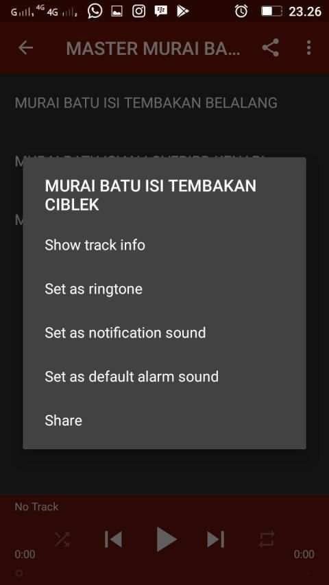 MASTER MURAI BATU AUDIO TRACK screenshot 1