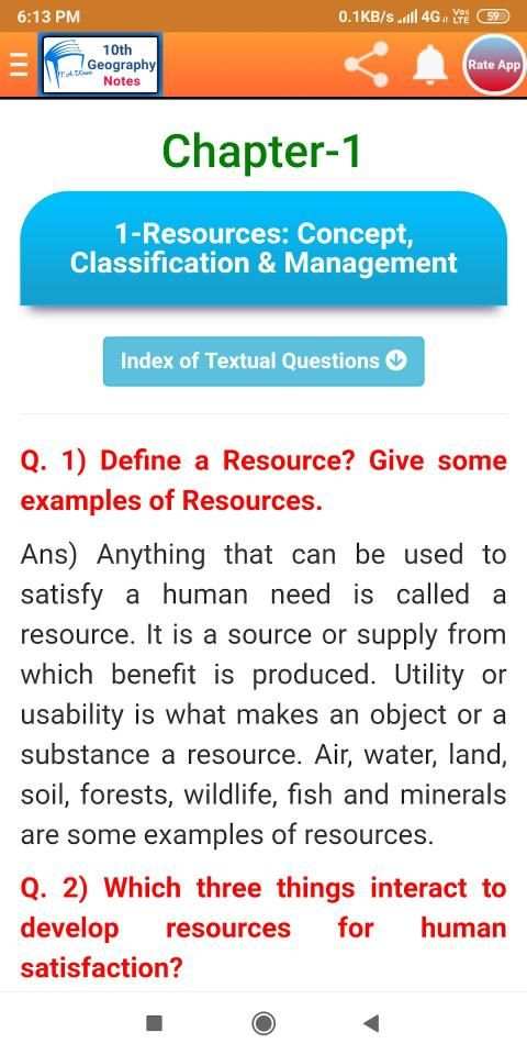 10th Geography Notes (Social Science) screenshot 4
