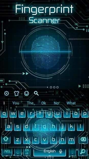 Fingerprint Scanner Keyboard Theme screenshot 3