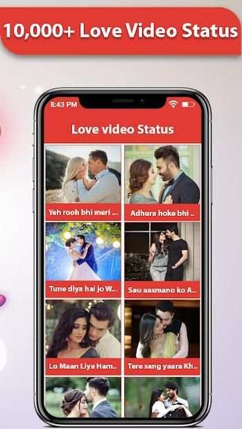 Love Video Status स्क्रीनशॉट 1