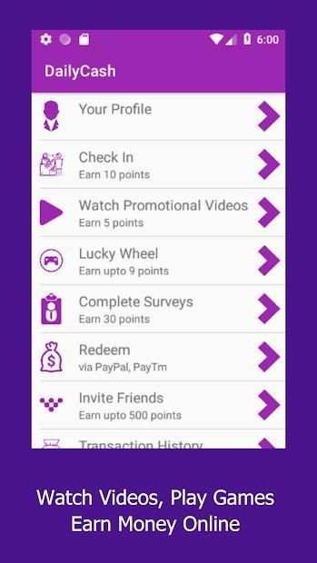 Earn Money Online : DailyCash स्क्रीनशॉट 1