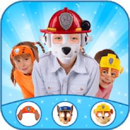 Puppy camera mask editor for paw patrol fans