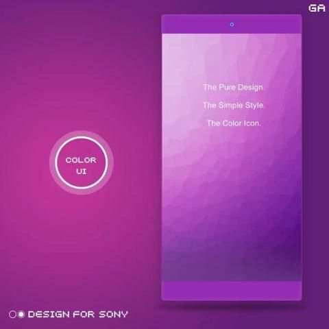 GALAXY XPERIA Theme |JUST PURPLE*Tema SONY Xperia screenshot 2