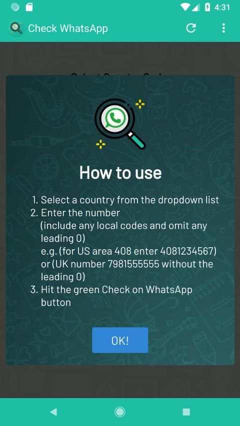 Check Number WA (for WhatsApp) स्क्रीनशॉट 3