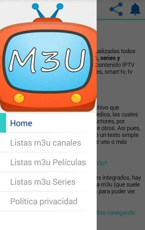Listas M3U screenshot 1