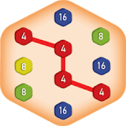 Two For Two Puzzle Hexa Number Merge icon