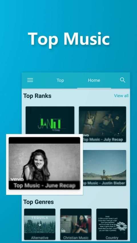 Blue Tunes - Wonderful Music & Music Videos App screenshot 3