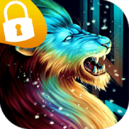 Lion Art Passcode Lock Screen &amp; Wallpapers * आइकन