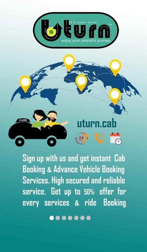 Uturn - Nearby you Cab service स्क्रीनशॉट 2
