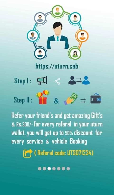 Uturn - Nearby you Cab service स्क्रीनशॉट 4