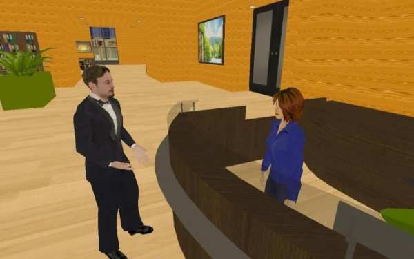Virtual Manager Job Simulator - Hotel Manager Game स्क्रीनशॉट 1
