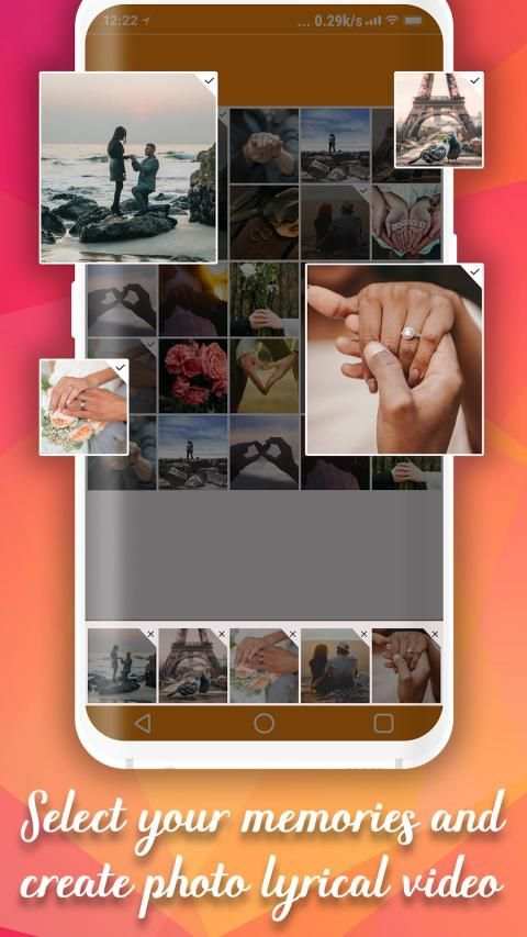 My Photo Friendship lyrical video status maker स्क्रीनशॉट 5