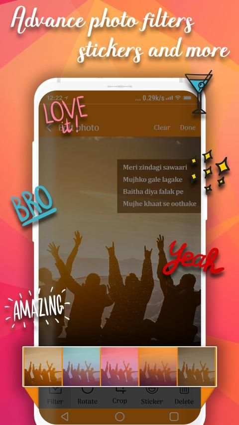 My Photo Friendship lyrical video status maker स्क्रीनशॉट 4