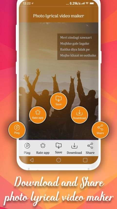My Photo Friendship lyrical video status maker स्क्रीनशॉट 1