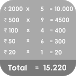 कैश कैलकुलेटर - कैश काउंटर आइकन