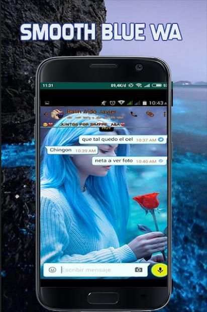 WA Transparan Biru Terbaru screenshot 2