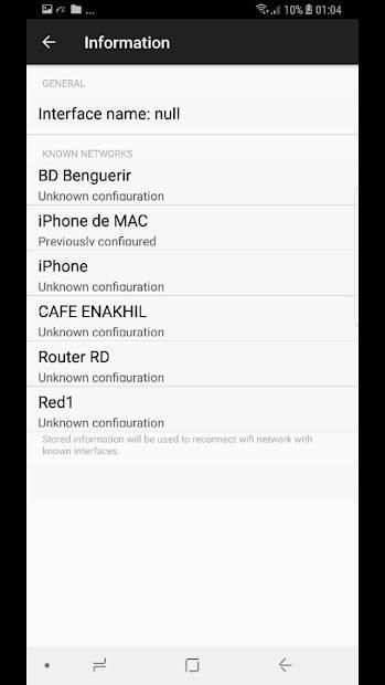 WiFi Manager Configuration screenshot 2