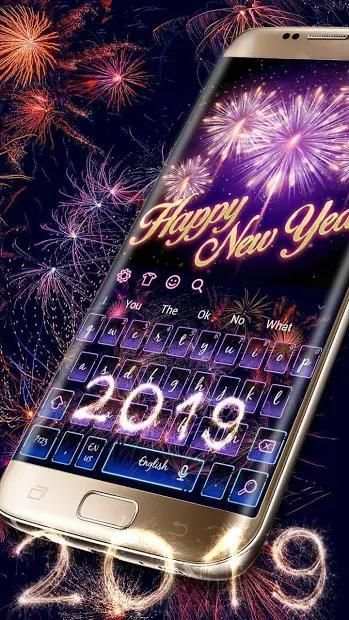 Happy New Year 2019 Keyboard स्क्रीनशॉट 2