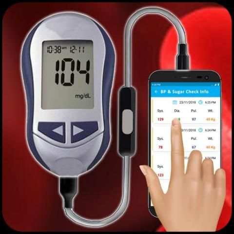 BP and Sugar Check Through Finger Info screenshot 1