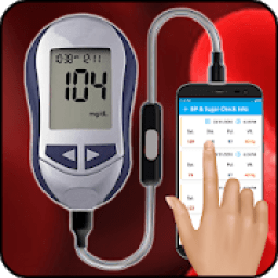BP and Sugar Check Through Finger Info आइकन