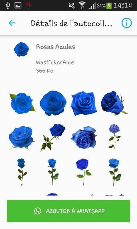 Rosas Pegatinas para WhatsApp - WAStickerApps screenshot 7