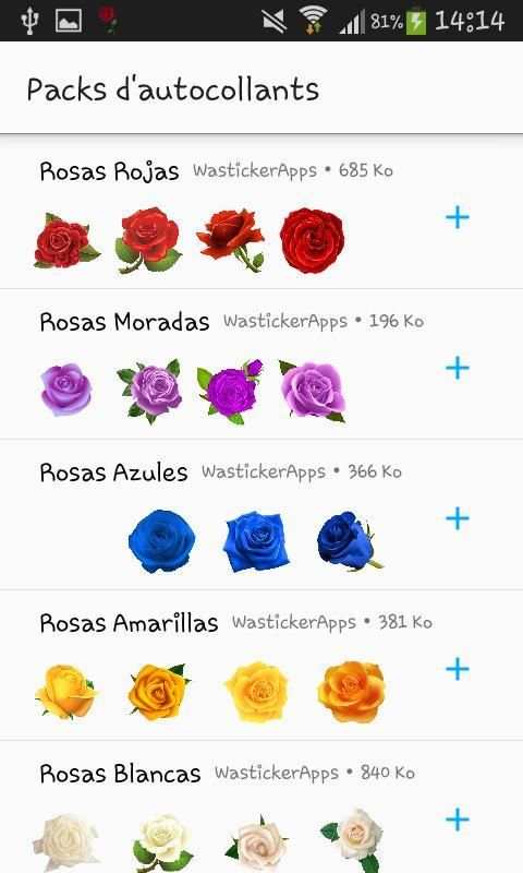 Rosas Pegatinas para WhatsApp - WAStickerApps screenshot 6