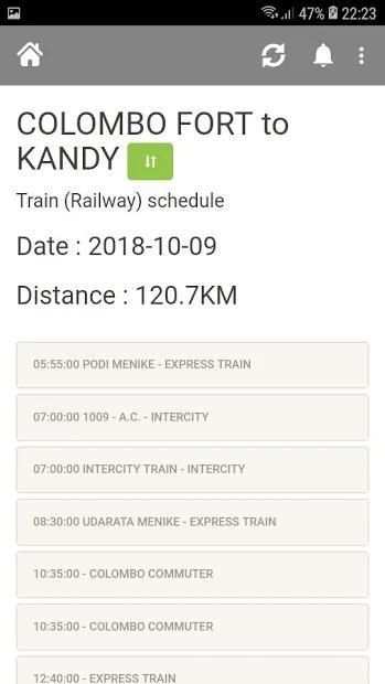 Train Schedule - Sri Lanka screenshot 1