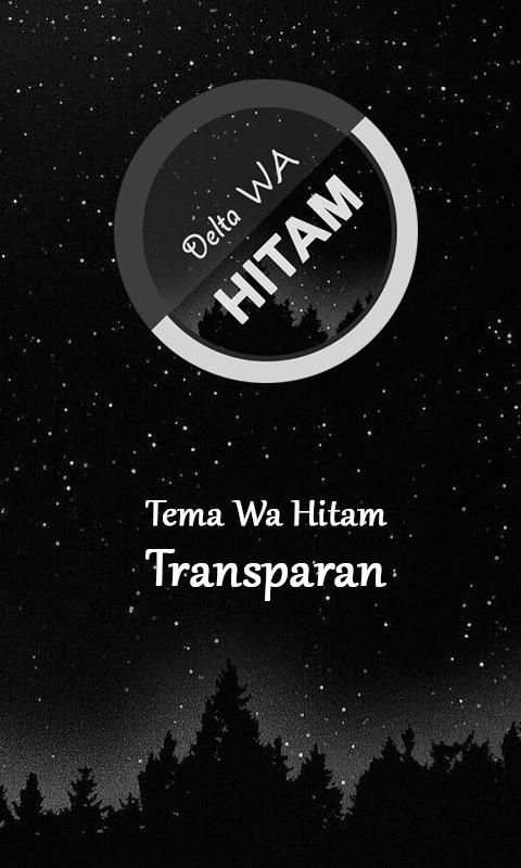 Tema WA-Black & Wallpaper Hitam Gb screenshot 4