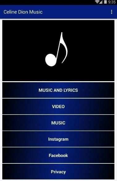 Celine Dion Lyrics Music Videos screenshot 2