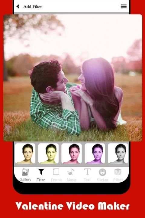 Valentine Video Maker स्क्रीनशॉट 6