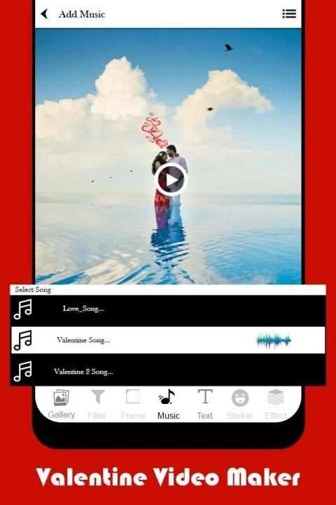 Valentine Video Maker स्क्रीनशॉट 2