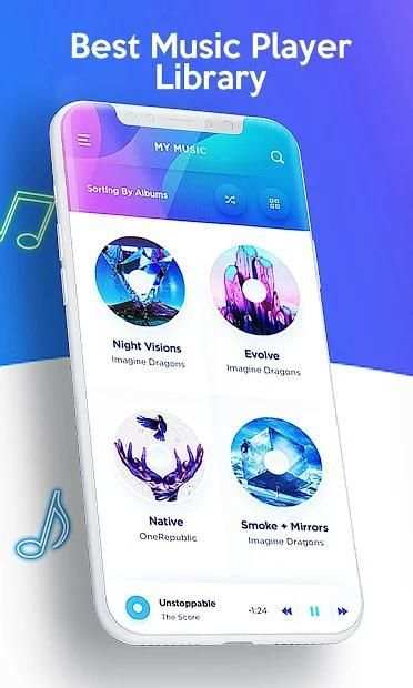 Music Player Style Iphone XS Max Free music screenshot 3