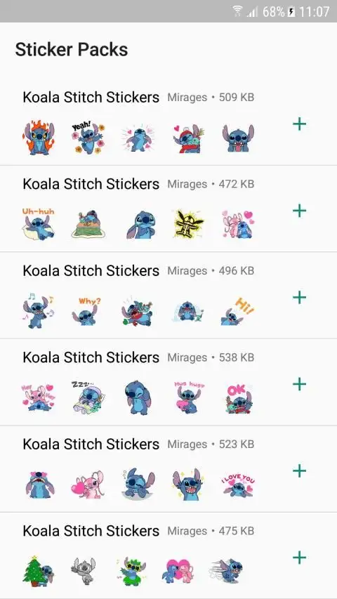 Scarica Stitch Sticker pack and lilo for whatsapp APK 1.0 per Android 