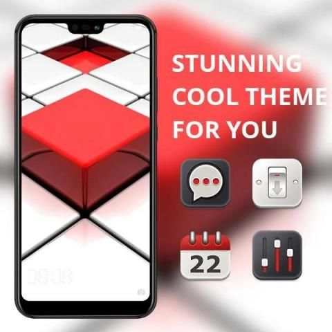 Abstract 3d Changeable square theme screenshot 4