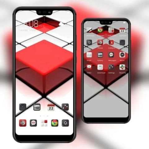 Abstract 3d Changeable square theme screenshot 3