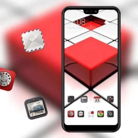 Abstract 3d Changeable square theme स्क्रीनशॉट 1