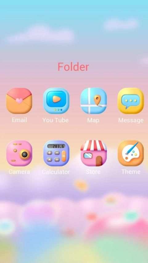 (Free)Color World GO Launcher Theme screenshot 2