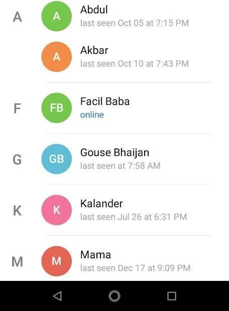Our messenger screenshot 1