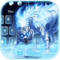 Fantasy Flaming Tiger Keyboard