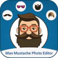 Man Photo Editor : Man Hair style, mustache, suit on 9Apps