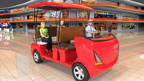 Shopping Mall Taxi Drive Rush screenshot 2