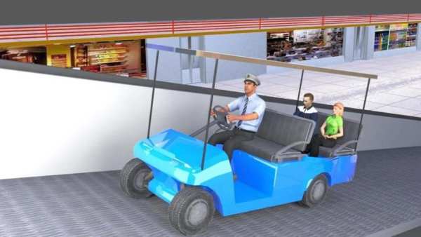 Shopping Mall Taxi Drive Rush screenshot 1