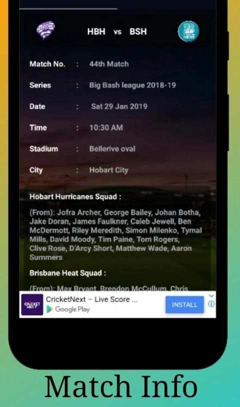 Cricket Info Live Line : Sports - Live - Cricket screenshot 5