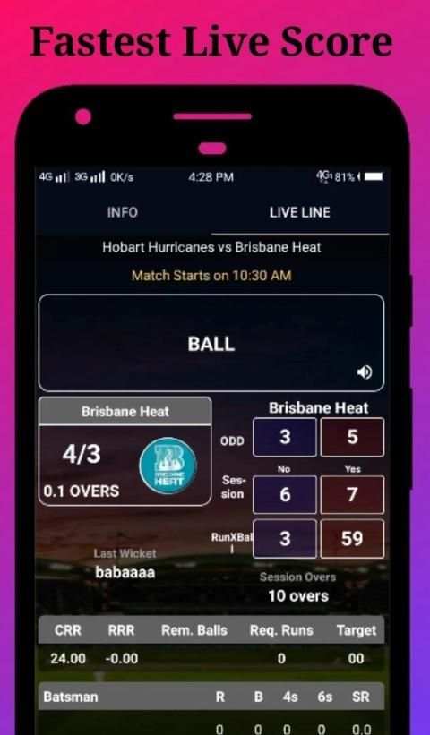 Cricket Info Live Line : Sports - Live - Cricket screenshot 6