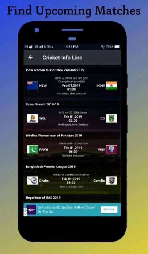 Cricket Info Live Line : Sports - Live - Cricket screenshot 2