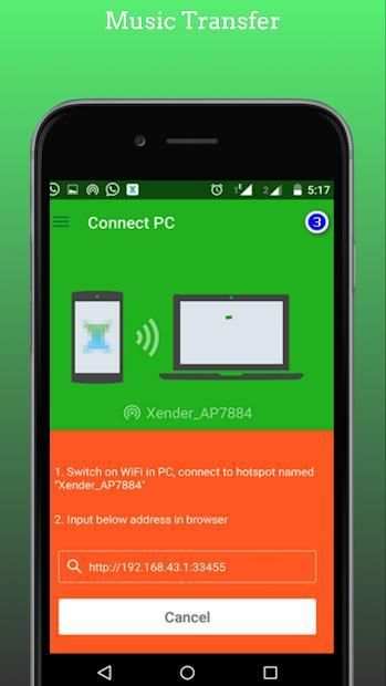 Advise Xender Music Transfer screenshot 1